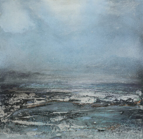 Into The Blue (on galvanised steel) by Julie Oldfield